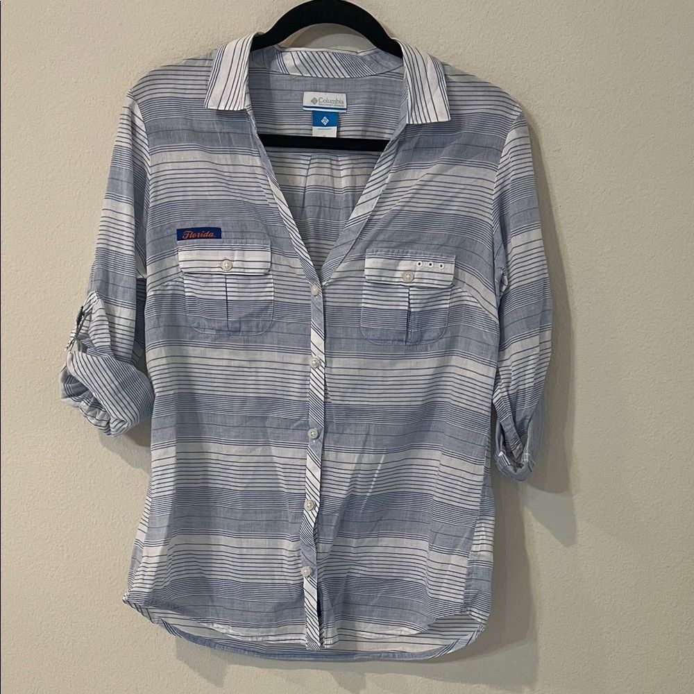 Columbia PFG Florida Gators Button Down Top